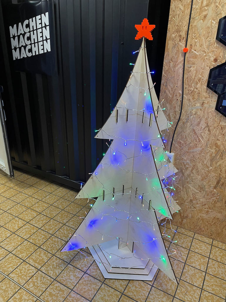 Tall Laser Cut Christmas Tree