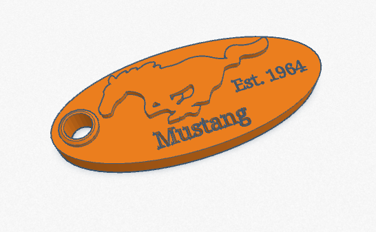 Mustang keychain