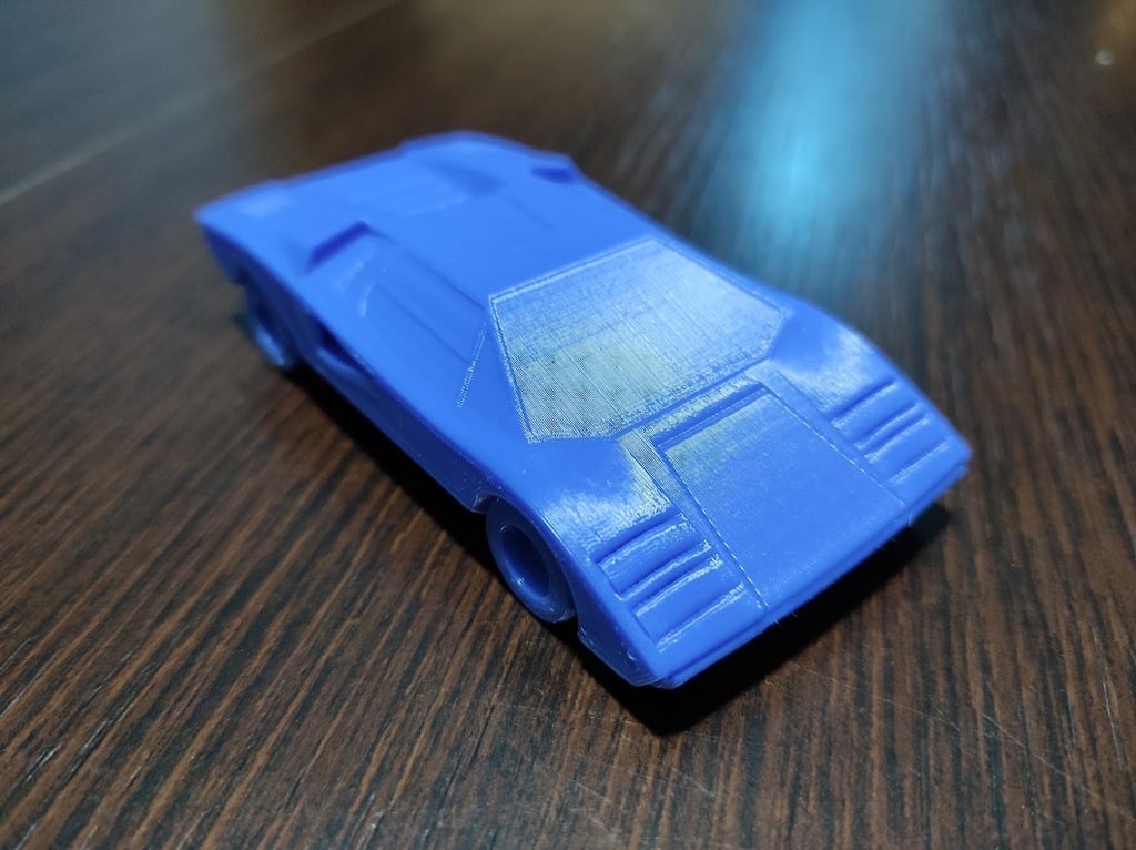 Lamborghini Countach print in place