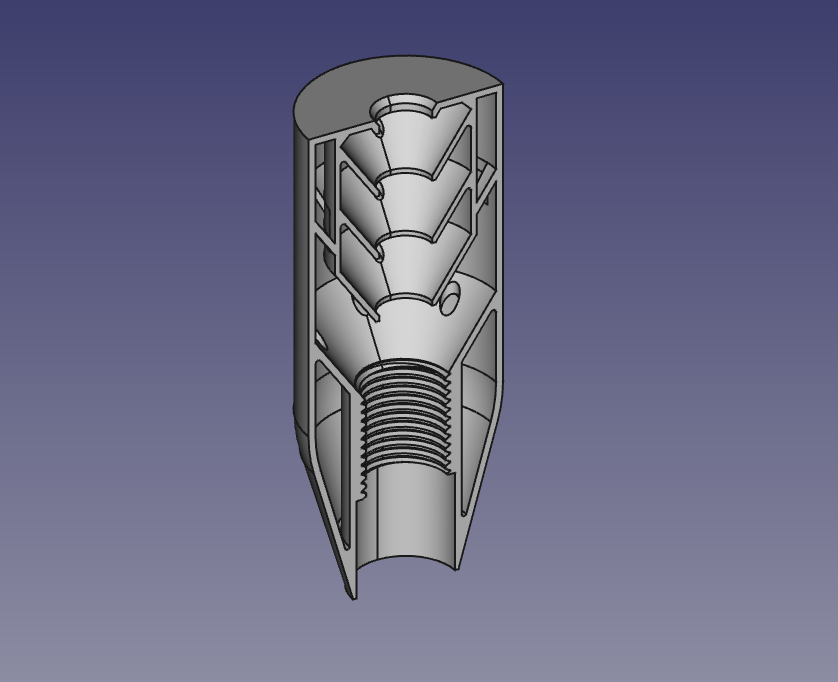 Small Airgun Suppressor - 12FPE