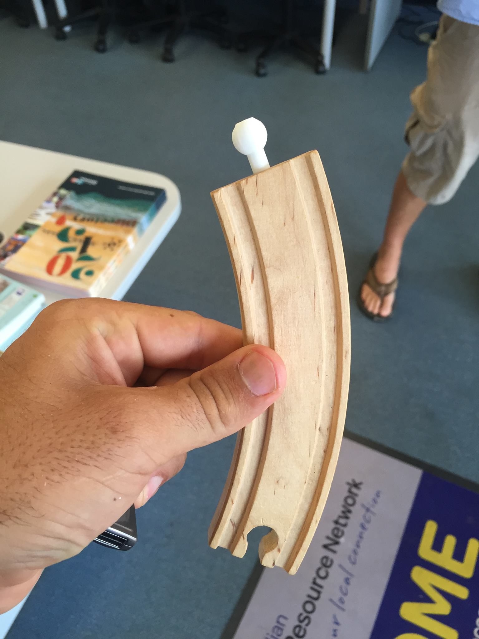 Replacement train track connector