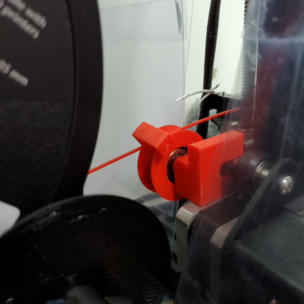 Filament Guide with Roller: Ender , Crealty