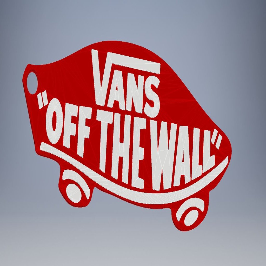 Vans Skateboard Logo Keychain (with and without hole)