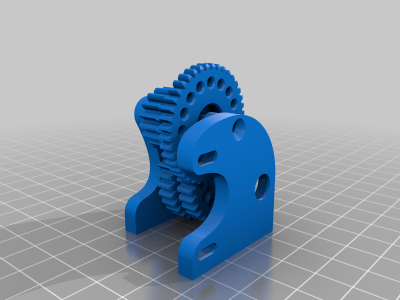 Almost fully printable 20% Overdrive Gearbox & Skid for NWSD Scattergun & TRX4