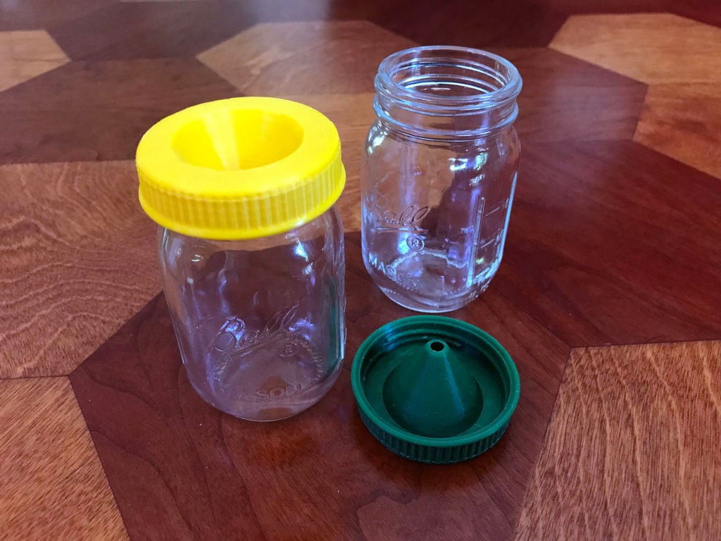 Mini Mason Jar Fruit Fly Trap