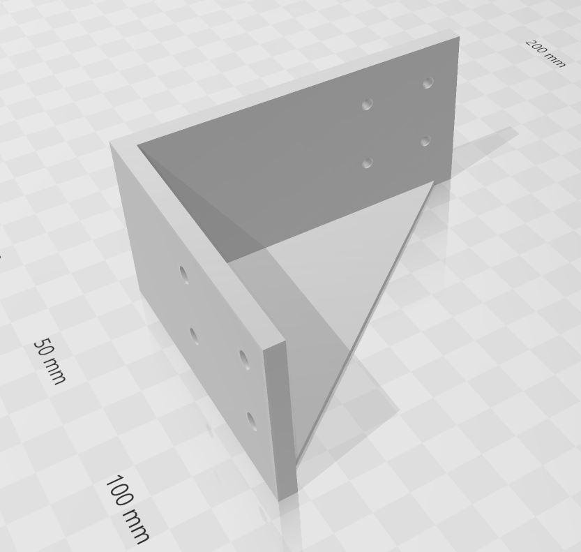 Bracket for Netgear switch to mount it under the table - openscad