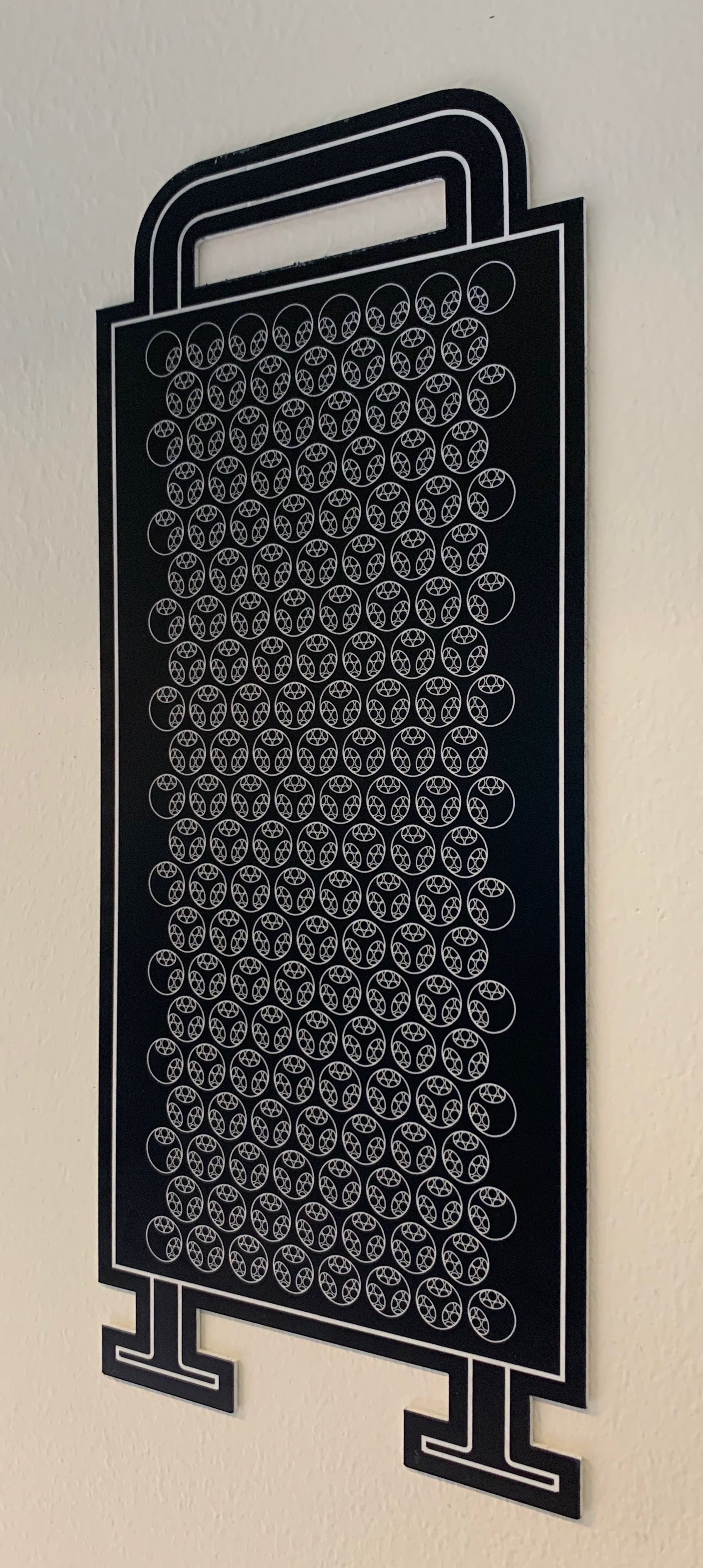 Wall Decoration - Mac Pro cheese grater pattern