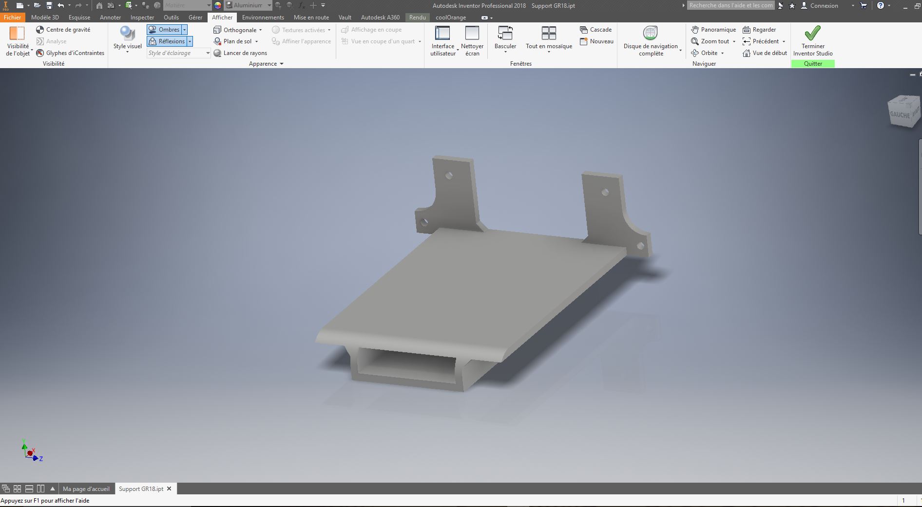 Mounting Bracket for GR18 Graupner RX (3A Stab Aircraft)