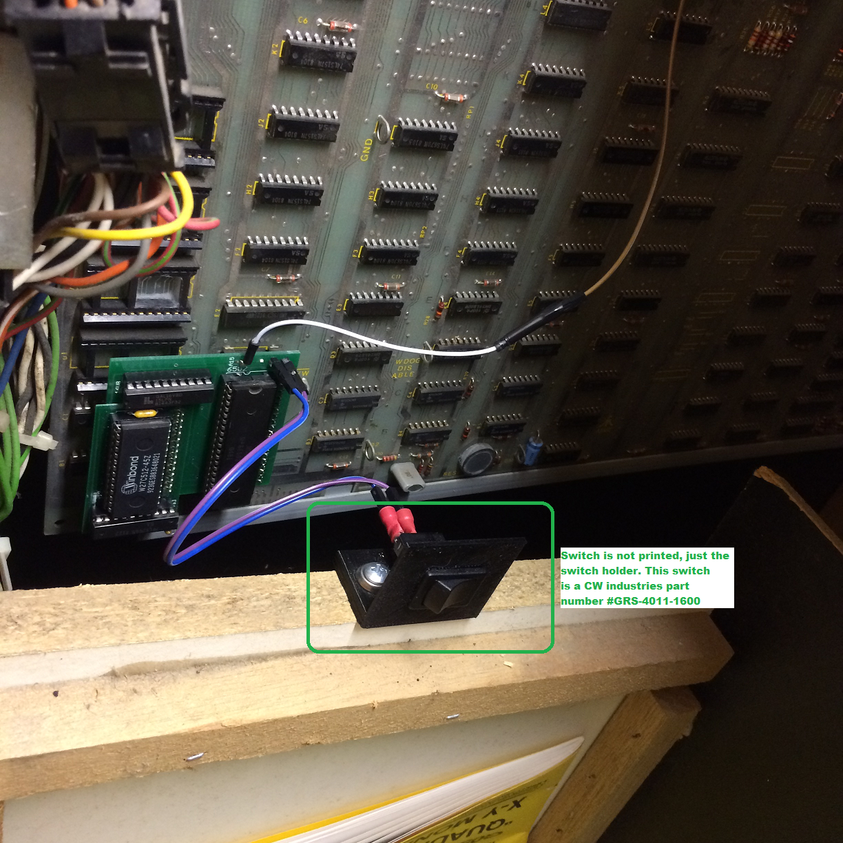 toggle switch holder