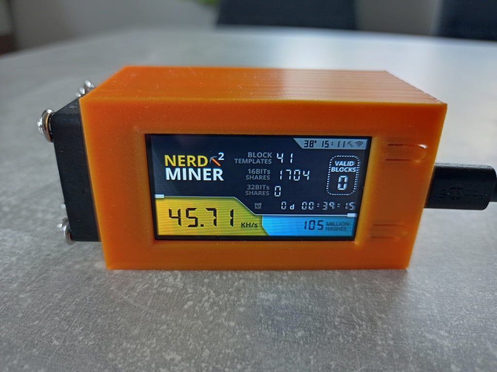 NerdMiner V2 case with airflow
