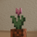 Pink Minecraft Tulip 3D model