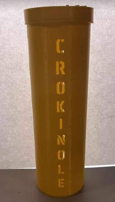 Crokinole disc tray and cover