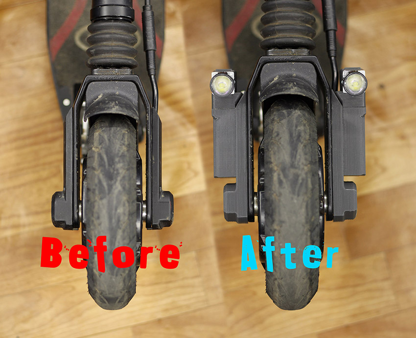 HEADLIGHT UPGRADE FOR E-TWOW SCOOTER