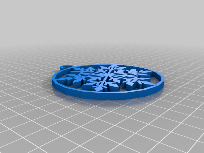 Simple Snowflake Holiday Ornament