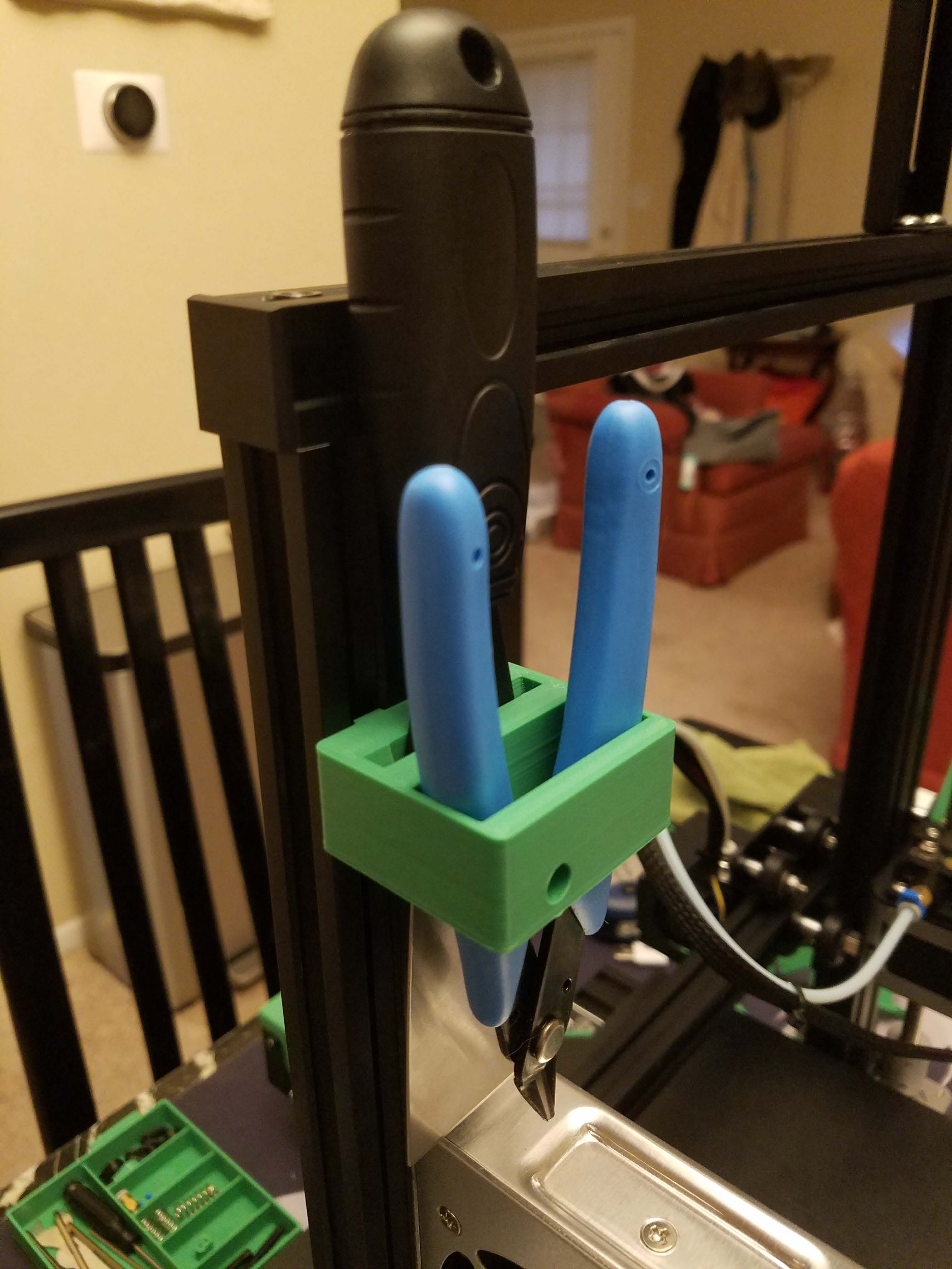 Ender 3 - Tool Holder - Scraper and side cutter pliers