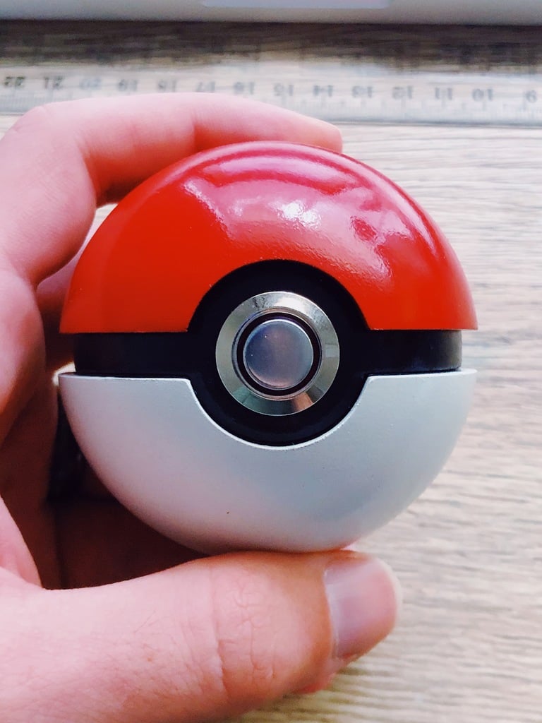 Pokéball with LED button