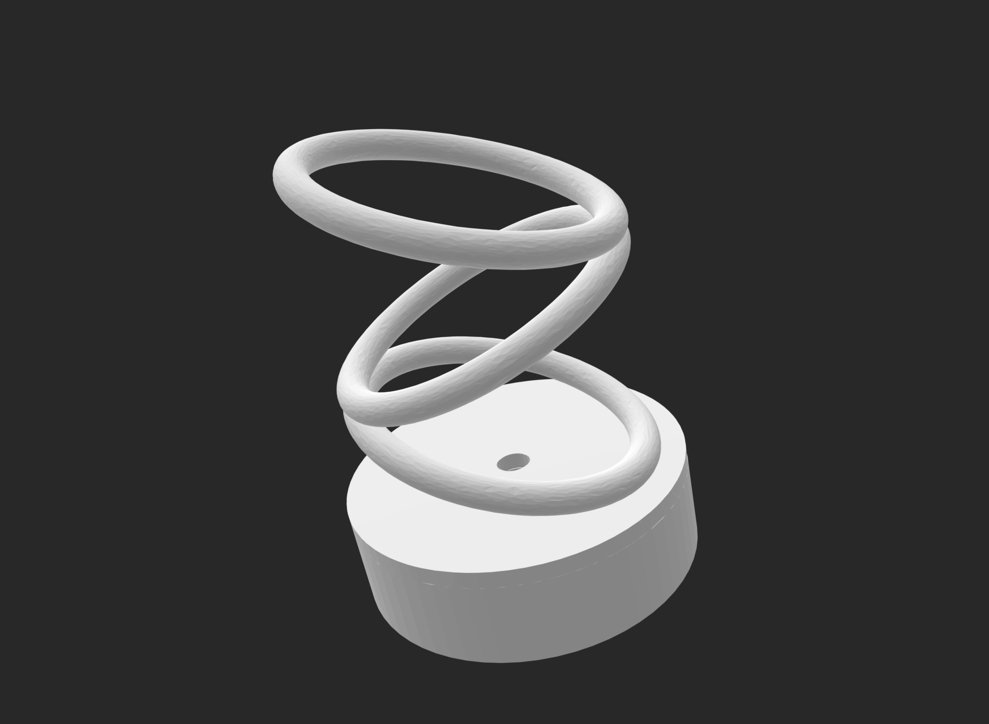 Optical Illusion Ring Record Weighted Stabilizer