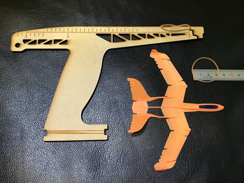 Launcher #2 for rubber band glider