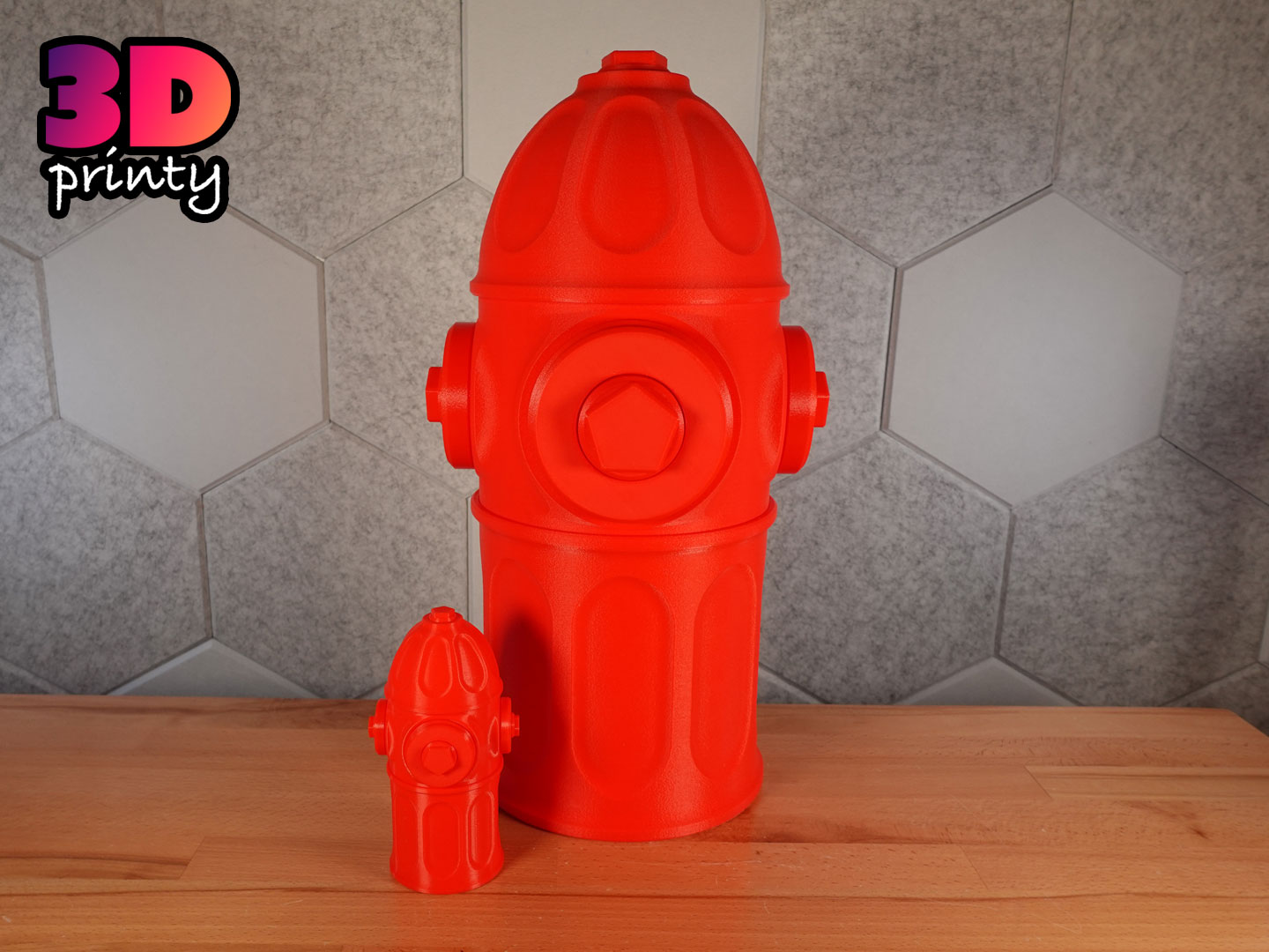 Giant Screw Top Fire Hydrant Container