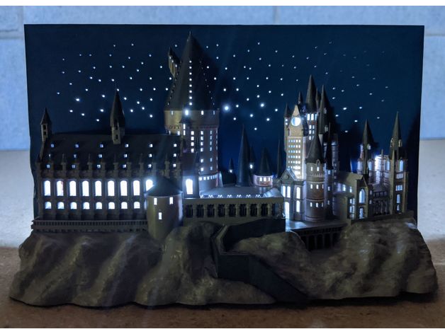 Hogwarts Castle 3D Picture Frame
