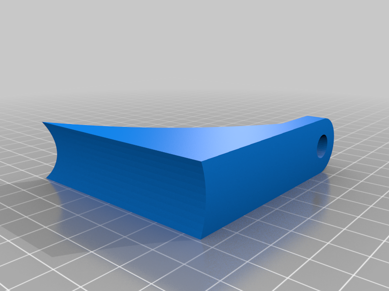 Axe head cane holder for recumbent bike.