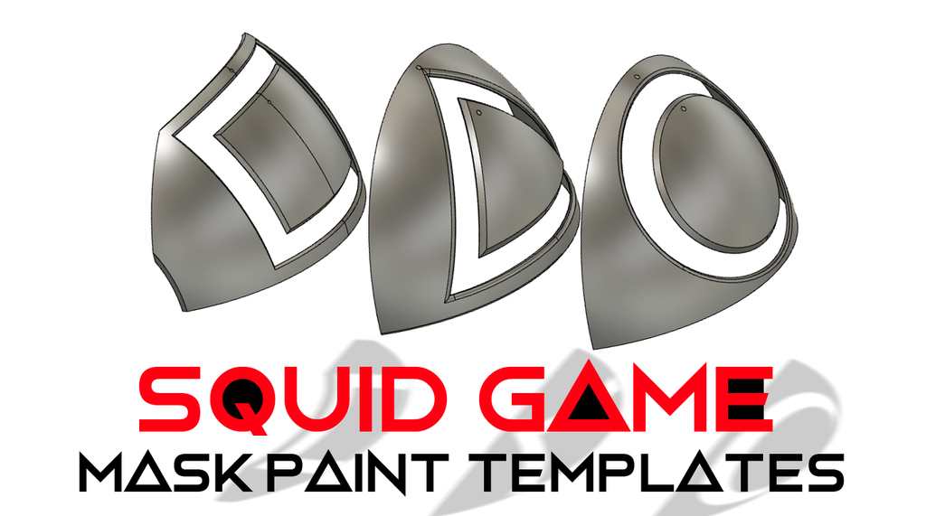 Squid Game Inspired - mask paint templates
