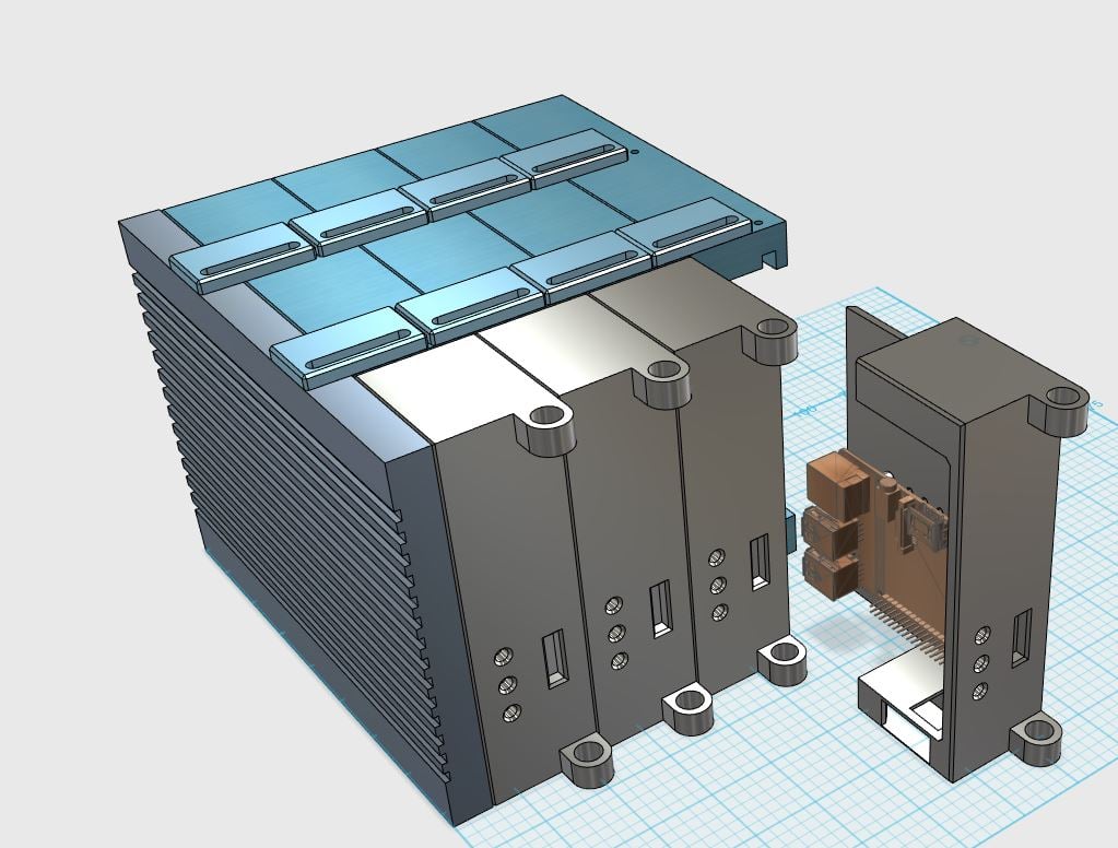 Raspberry pi PC case and blade center