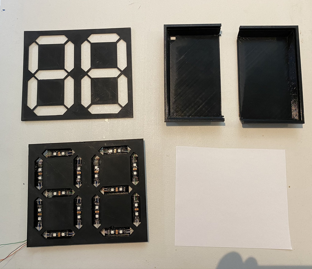 Seven Segment LED (NeoPixel/Arduino)