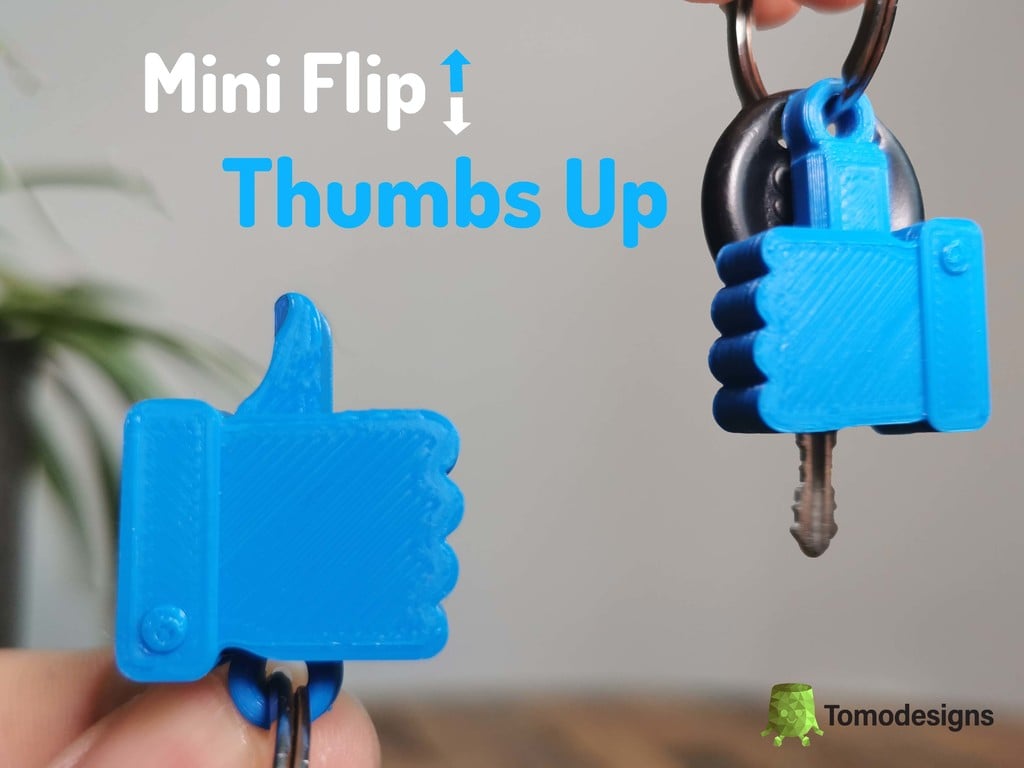 Mini Flip Thumbs Up Keychain