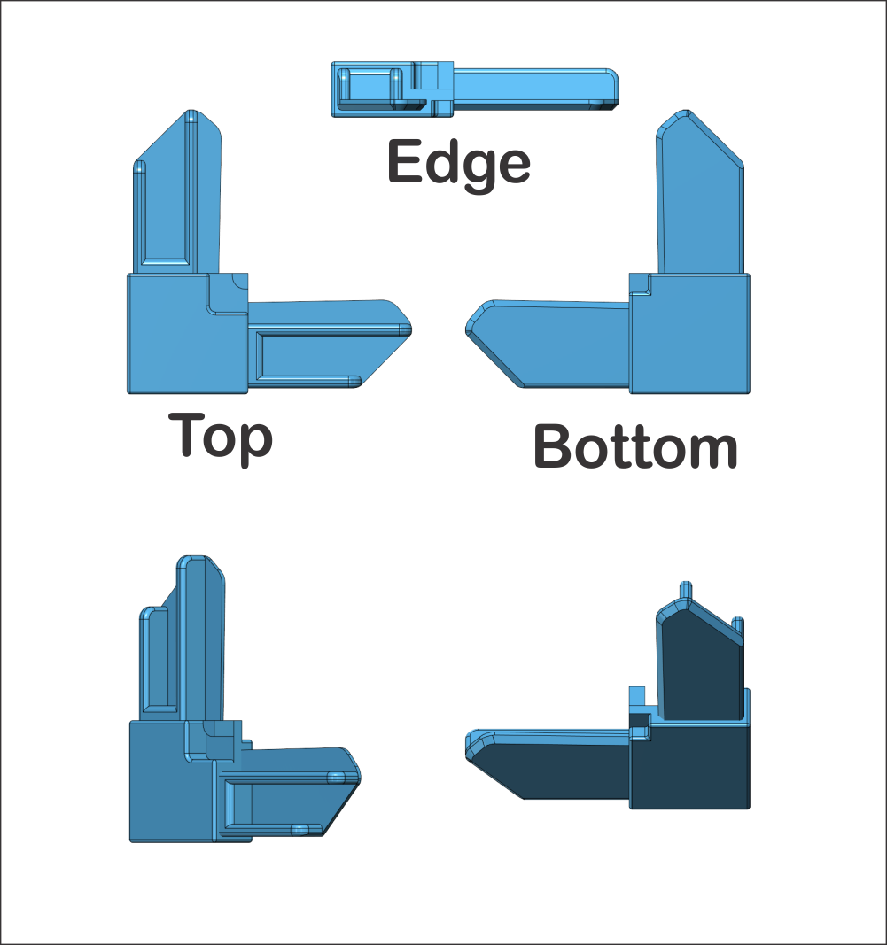 3/4" Window Screen Frame Corner