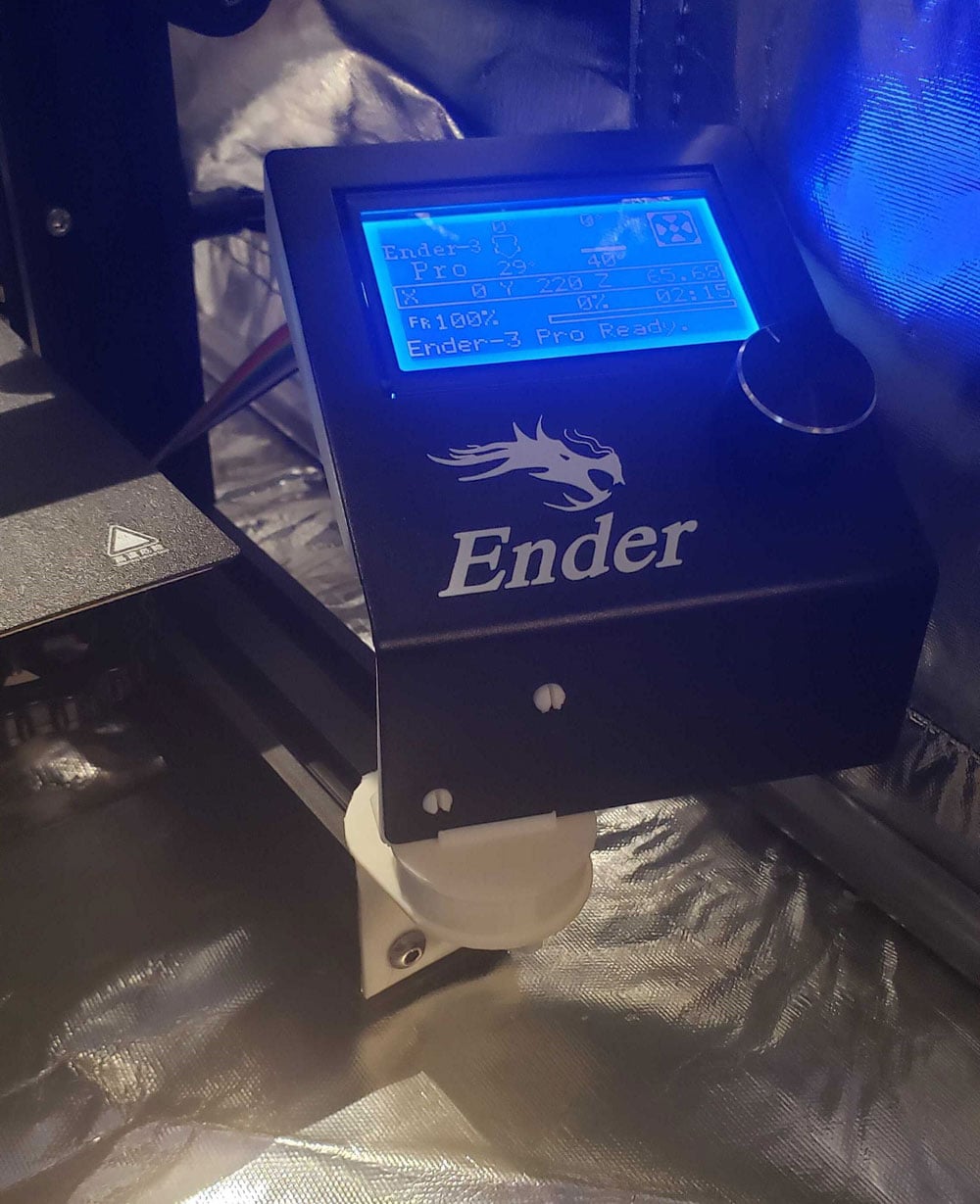 Ender 3 Pro Control Panel Swivel Mount
