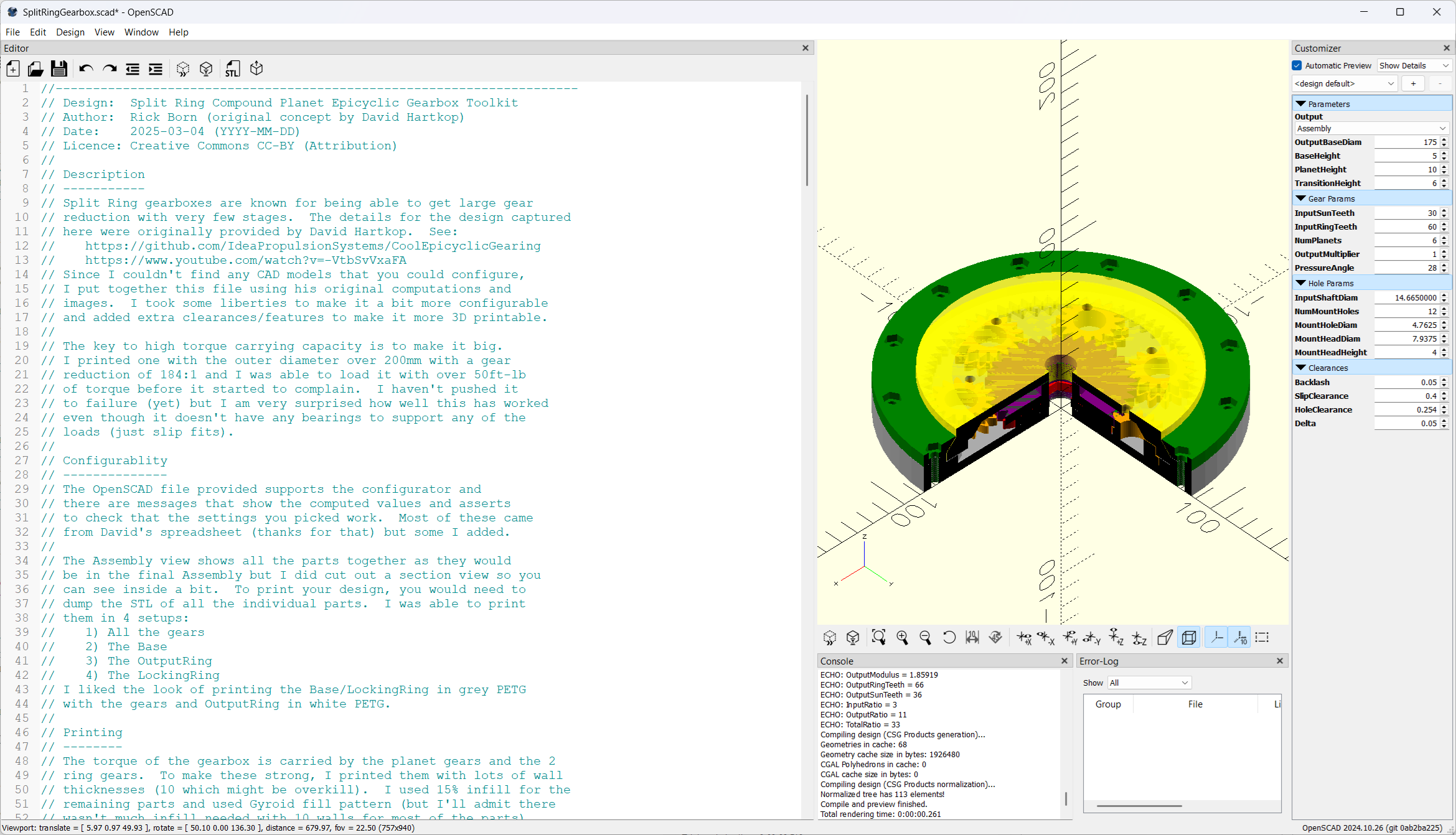 Split Ring Gearbox Generator