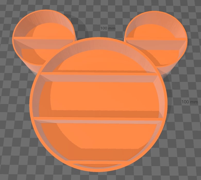 Mouse shaped display shelf