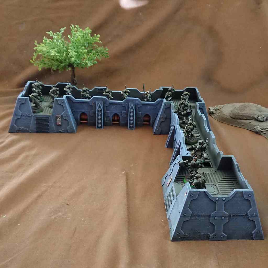Sci-fi raised bunker 3D model