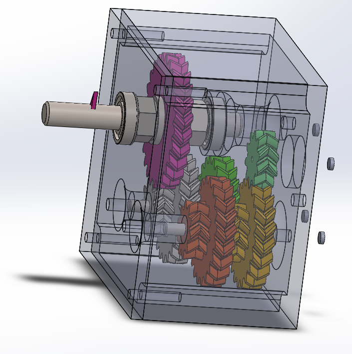 Herringbone/Chevron reducer gear box 1x40