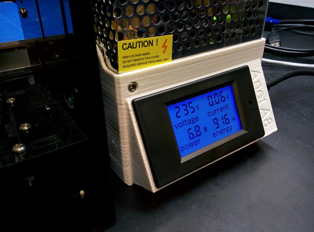 Anet A8 Power supply cover w\LCD power meter