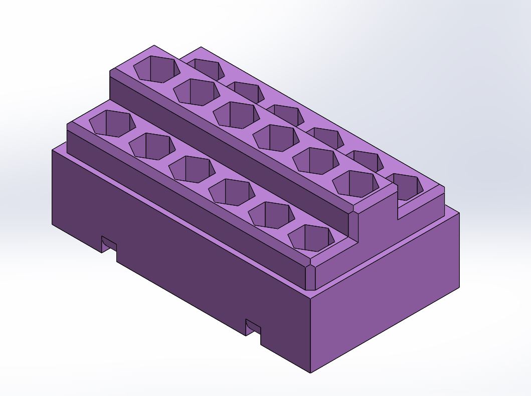 A compact toolbox for storage of hex bits used with screw driver