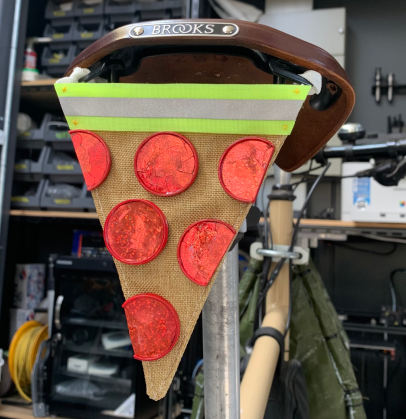 bicycle pizza reflector