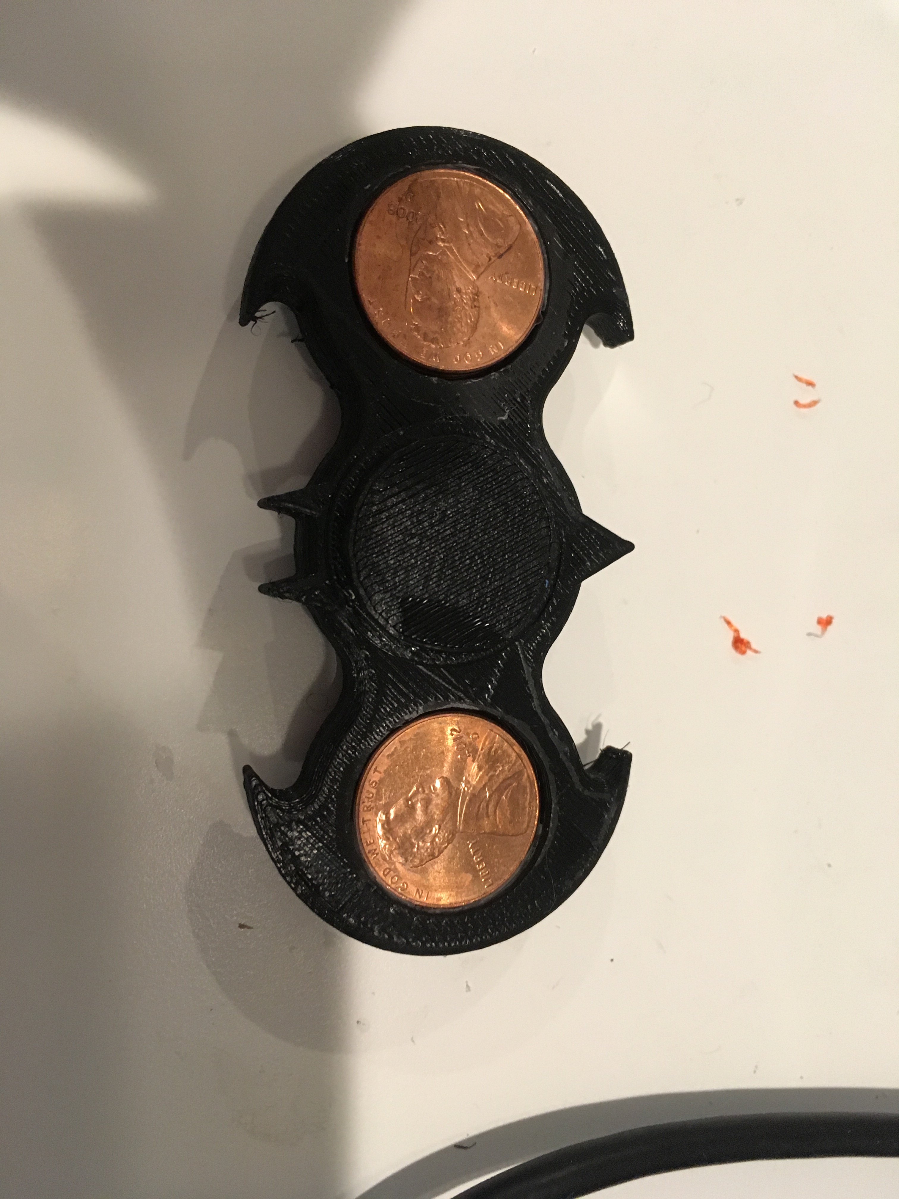 batman spinner with plastic bearing