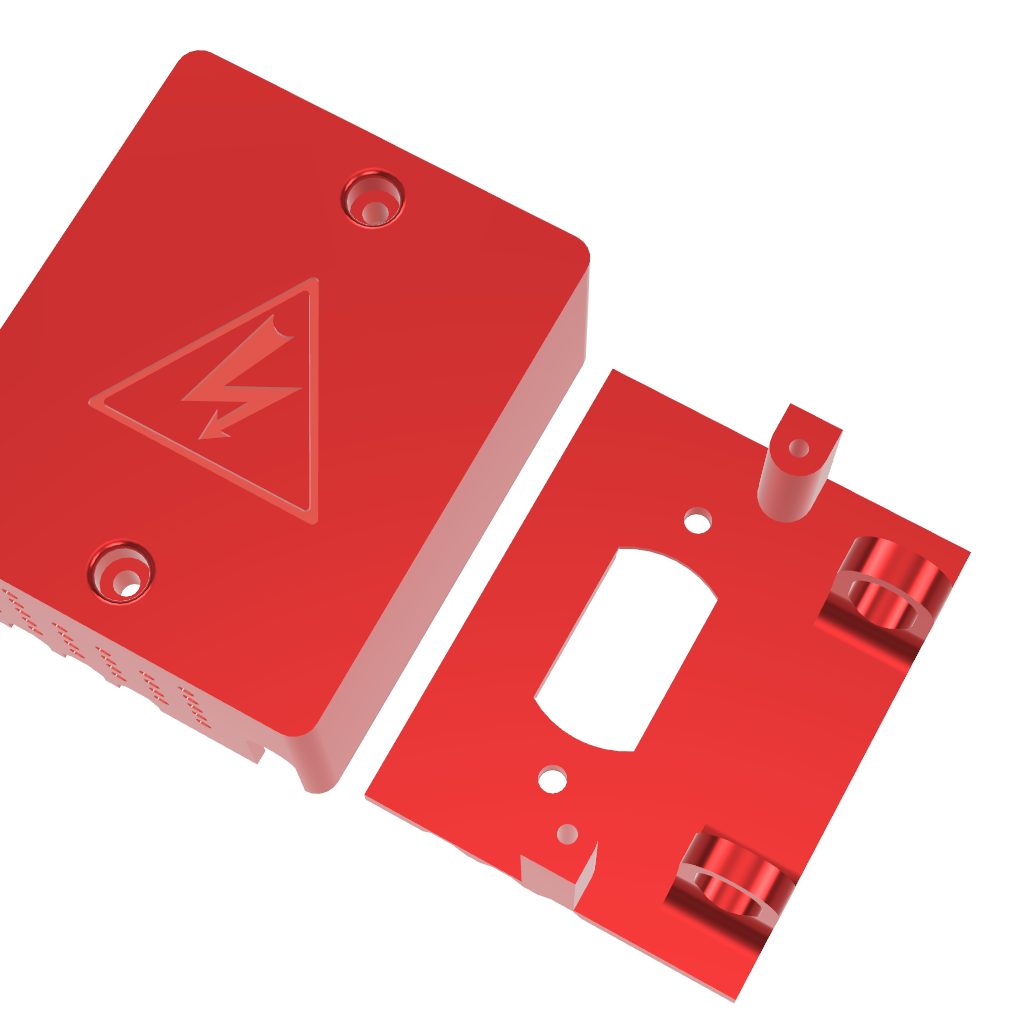 SSR Enclosure with wire retention loops Solid State Relay