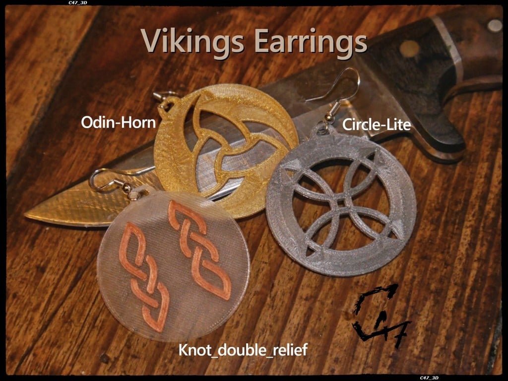 Round Vikings Earrings / Talismans