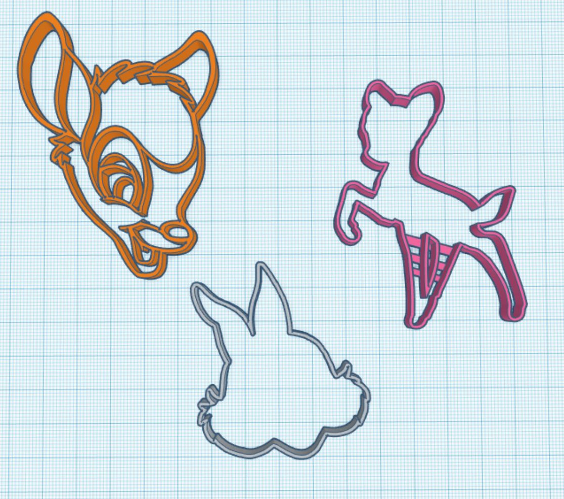 Bambi Cookie Cutter Set