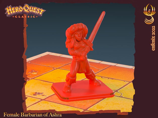 Heroquest Classic - Female Barbarian of Ashra