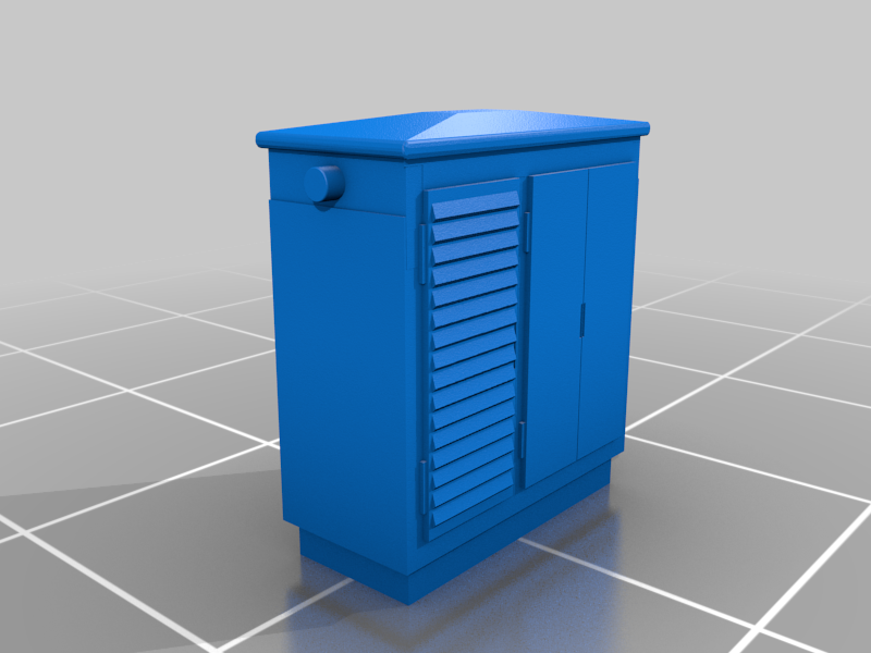 N Scale Train - Railway Signal Control Cabinet (1:160)