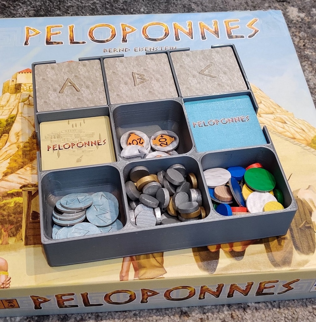 Peloponnes board game organizer