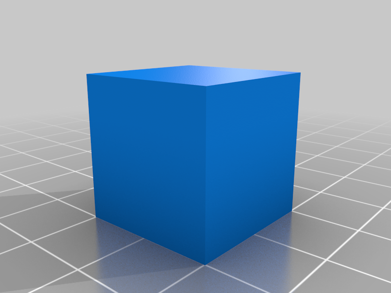 20mm Cube for FreeCAD Tutorial