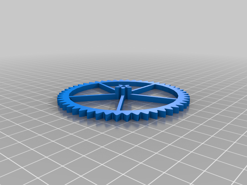 My Customized Parametric OpenSC123AD Clock Gear Train (Hours, Minutes & Seconds)