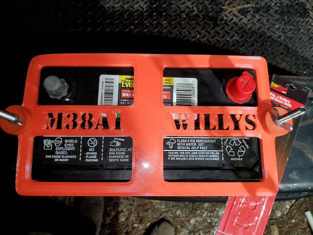 Updated: M38A1 Jeep Battery battery cover for Series 51/51R for display at Car Shows