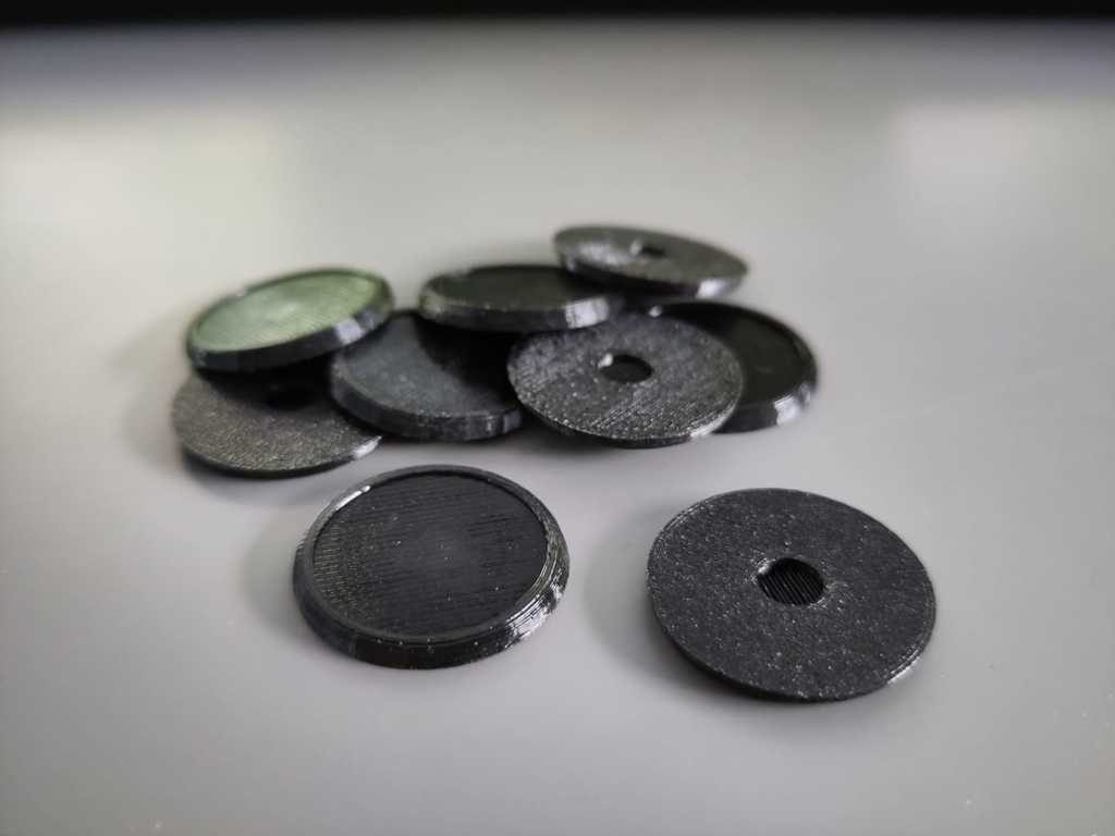 Bases for Bolt Action Miniatures (with hole for 5x1mm magnet)