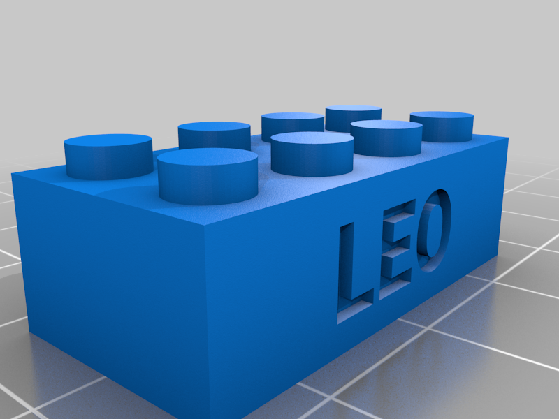Lego Brick 4x2 Leo